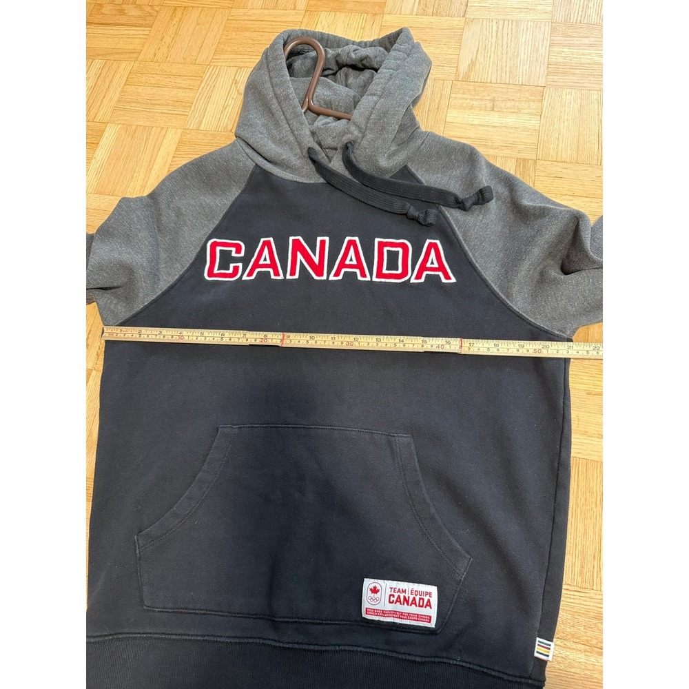 Hudson's Bay Team Canada Olympic Hoodie Mens S Black Grey Sweatshirt Canada Day - Picture 8 of 9